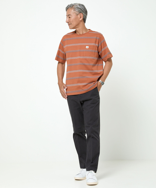 ボーダー柄 Tシャツ【ウガンダ オーガニック コットン】