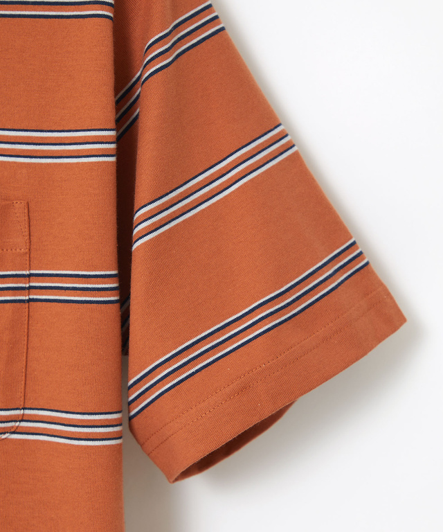 ボーダー柄 Tシャツ【ウガンダ オーガニック コットン】