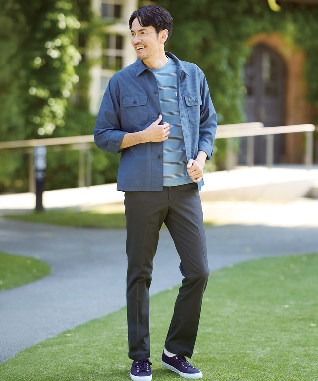 ボーダー柄 Tシャツ【ウガンダ オーガニック コットン】