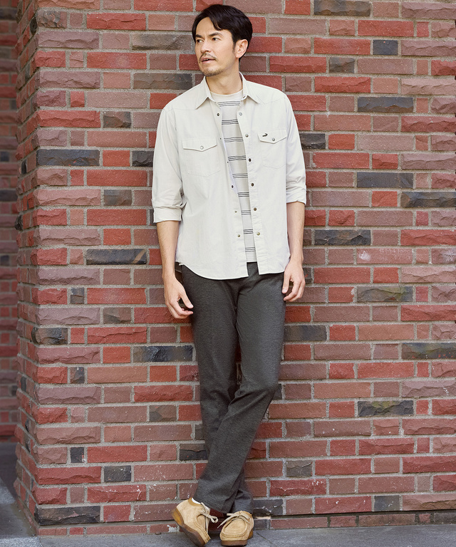 ボーダー柄 Tシャツ【ウガンダ オーガニック コットン】