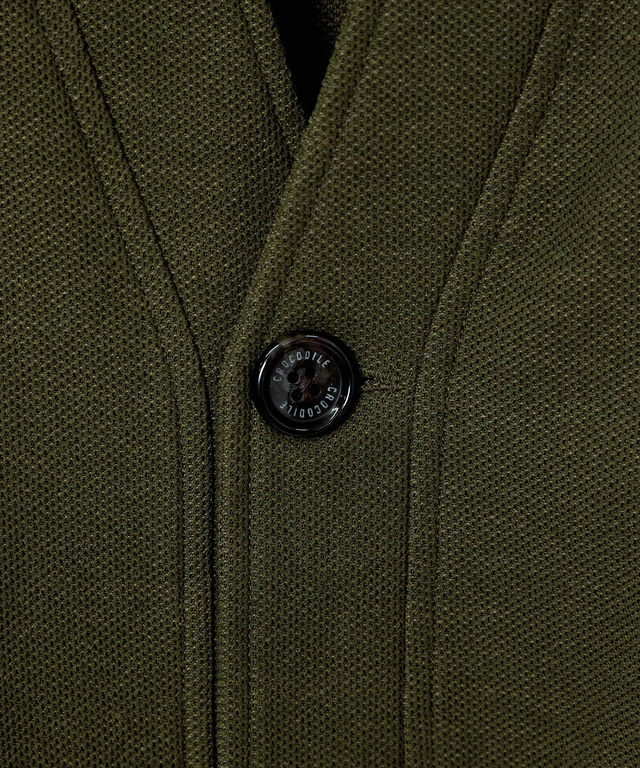 スタンドカラー カットカーディガン