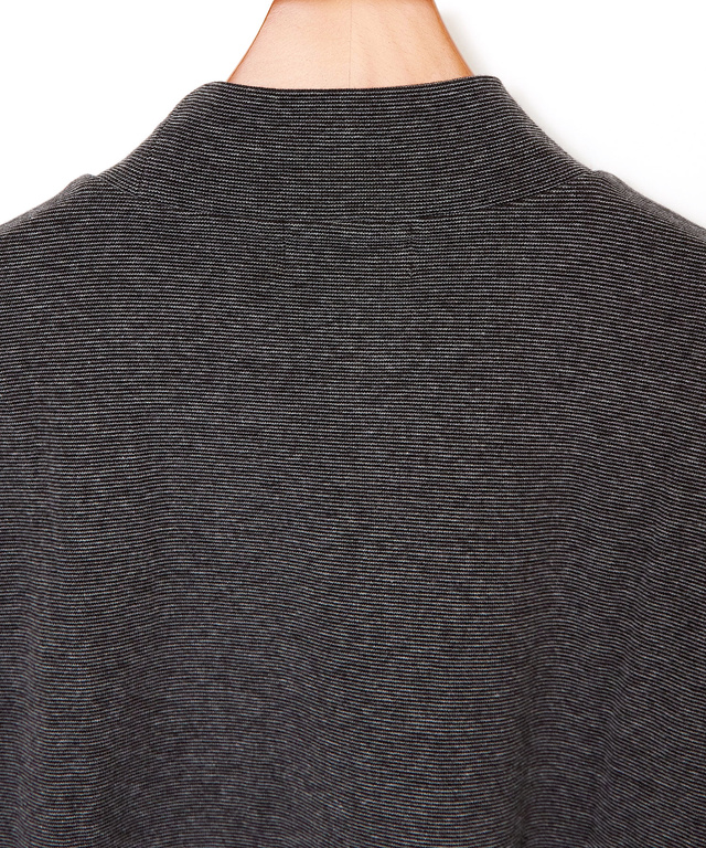 ハイネック リブ カットソー