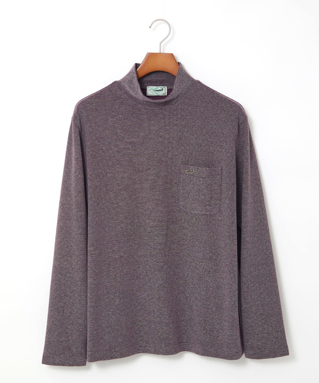 ハイネック リブ カットソー