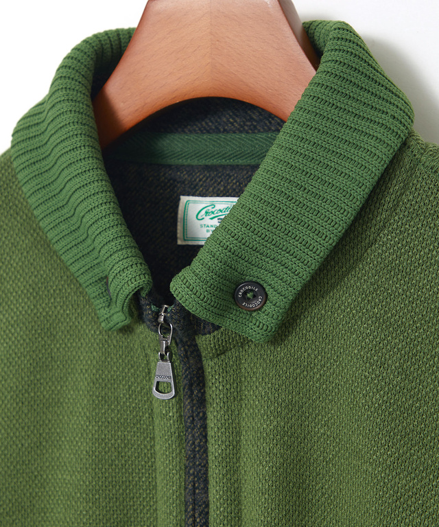 鹿の子 リブ 切り替え トレーナー【日本製生地】