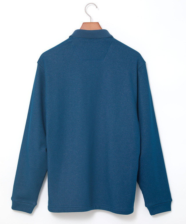 チェック柄 プリント ポロシャツ