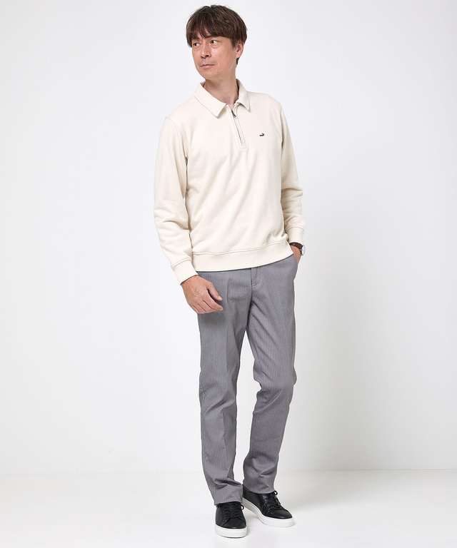 ハーフジップ ポロ トレーナー