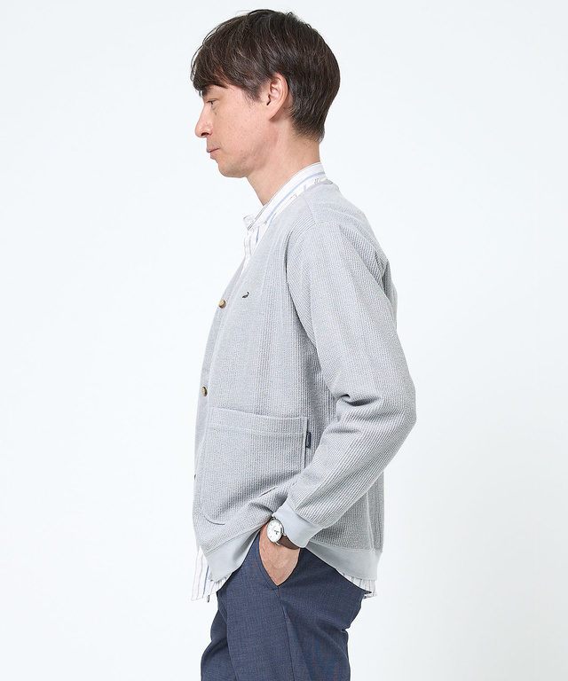 ストレッチ Vネック カーディガン