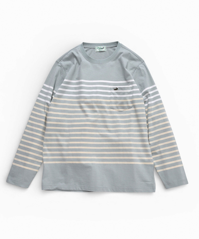 マリンボーダー ポケット付き Tシャツ