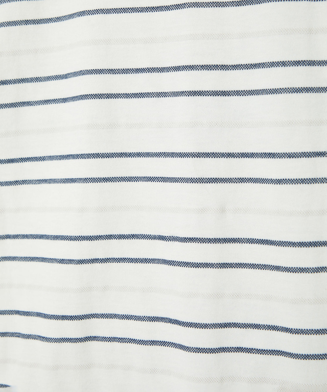 ボーダー レイヤー風 七分袖Tシャツ