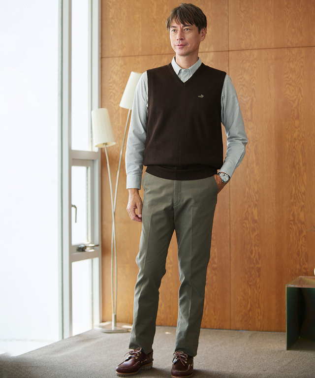 10ゲージＶネックベスト【洗濯機洗いOK】