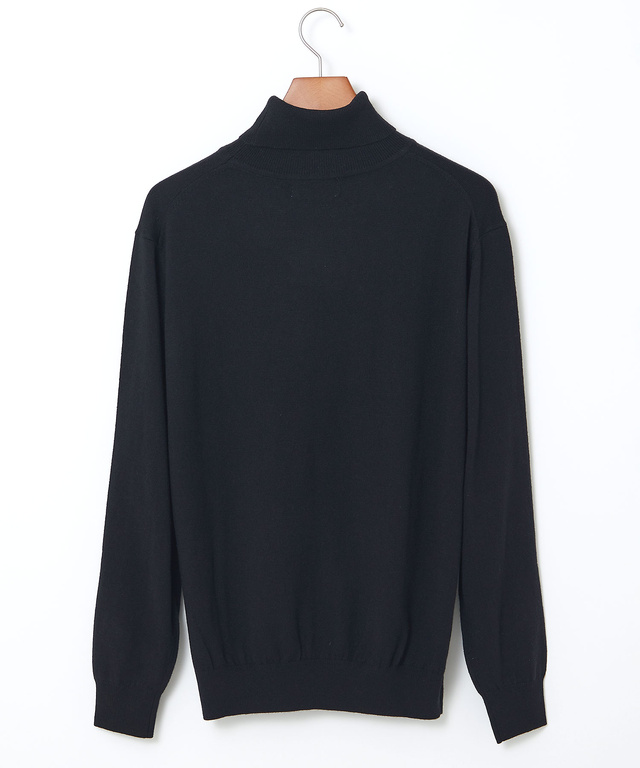 ハイゲージ タートルネック ニット【手洗いOK】