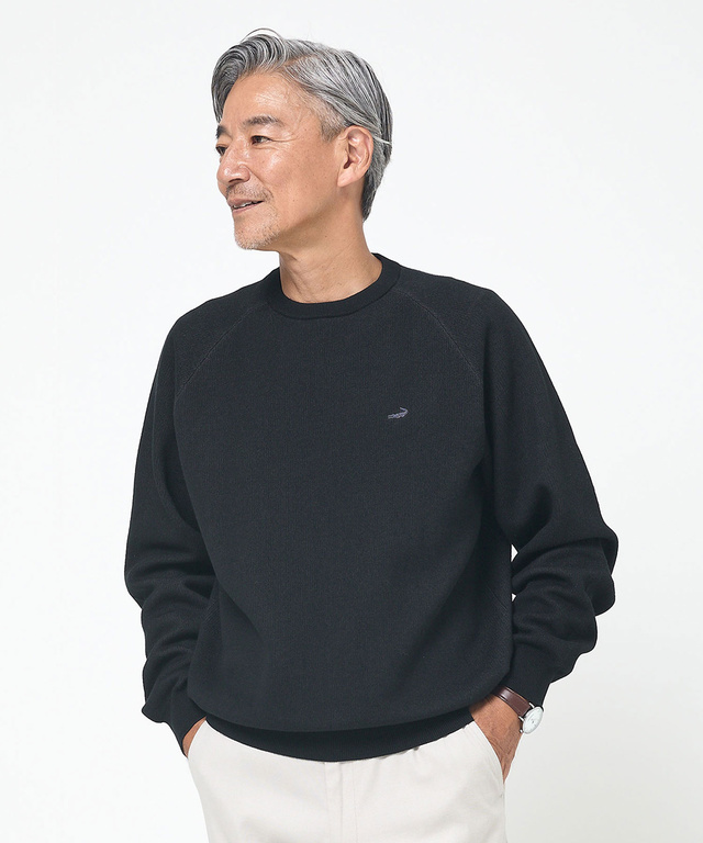 コットン クルーネック トレーナー【手洗いOK】