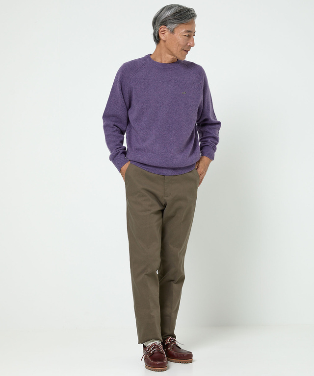 ウール ラインデザイン ニット【手洗いOK】