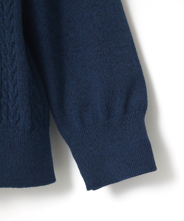 ケーブル チルデン ニット【手洗いOK】