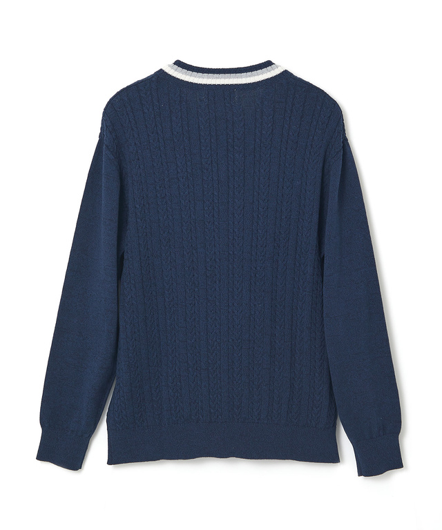 ケーブル チルデン ニット【手洗いOK】