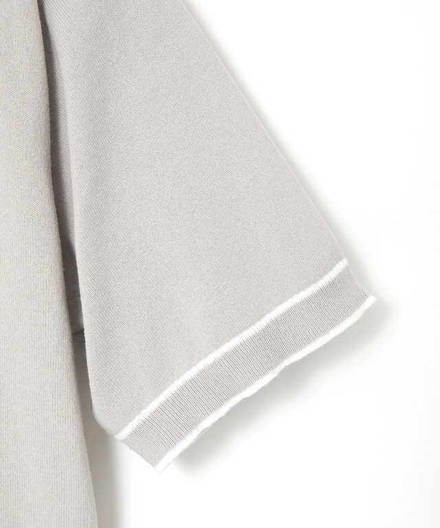 レイヤード風 ニット Tシャツ【手洗いOK】