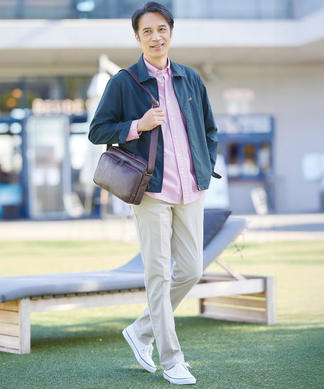 スコッチブルゾン【シワになりにくい】【手洗いOK】