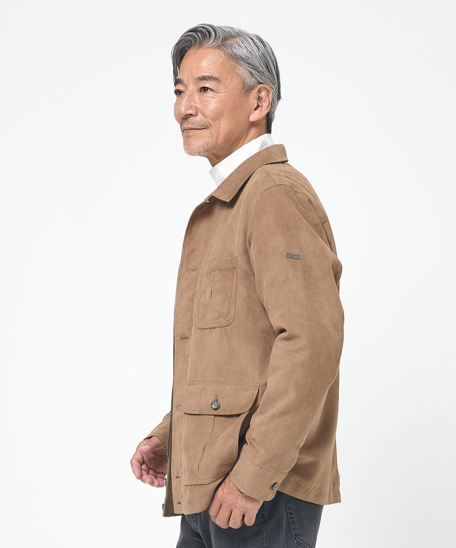 ステンカラー 微起毛 ブルゾン