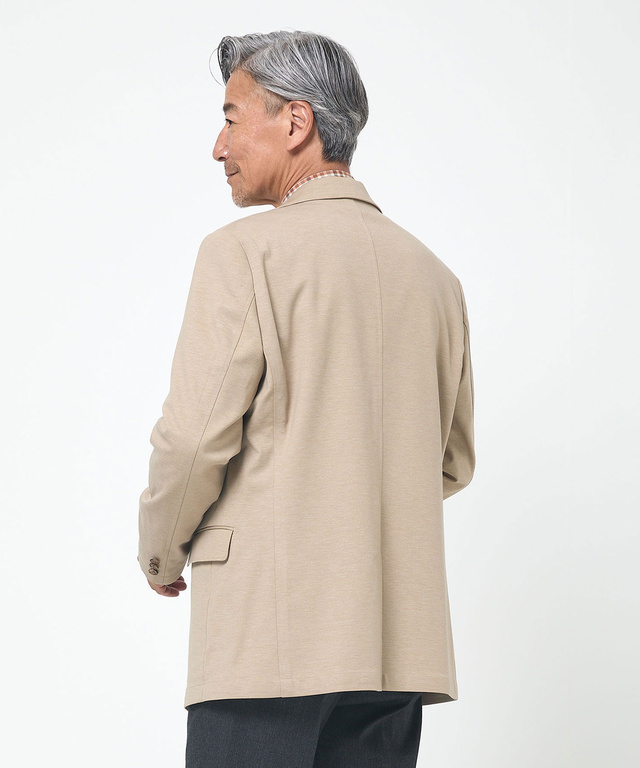 ジャージ素材 テーラード ジャケット