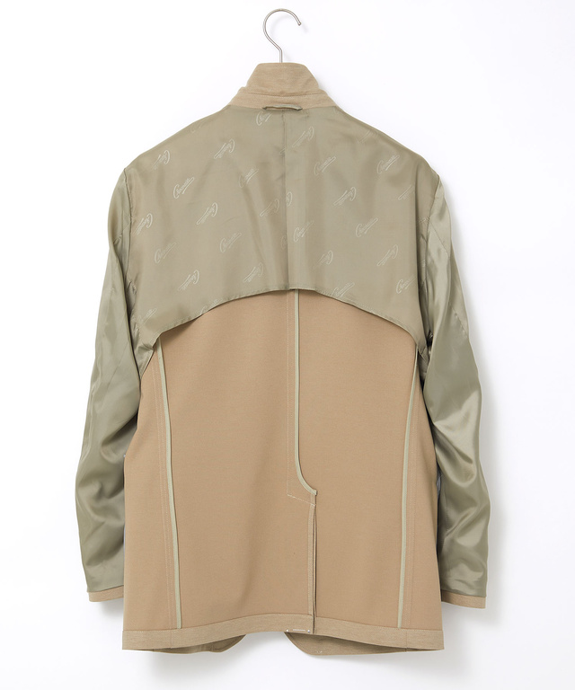 ジャージ素材 テーラード ジャケット