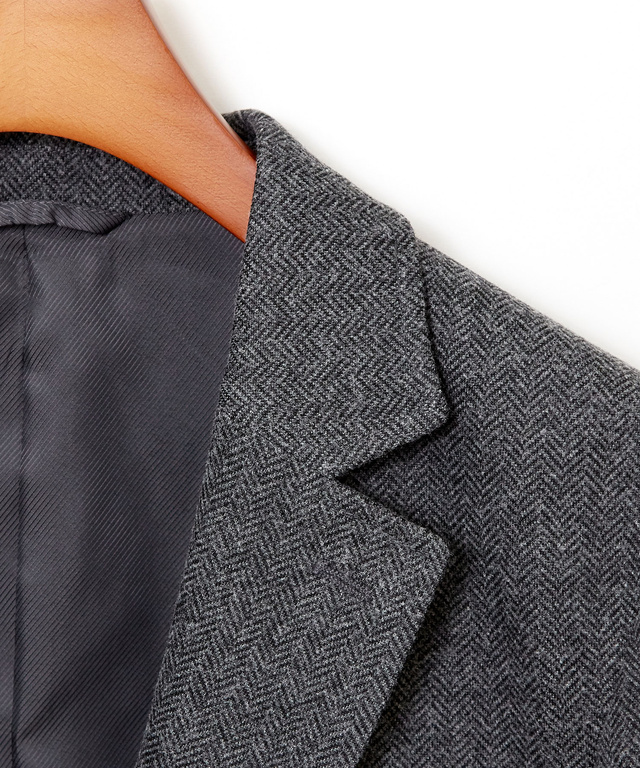 ウールライク ヘリンボーン ジャケット