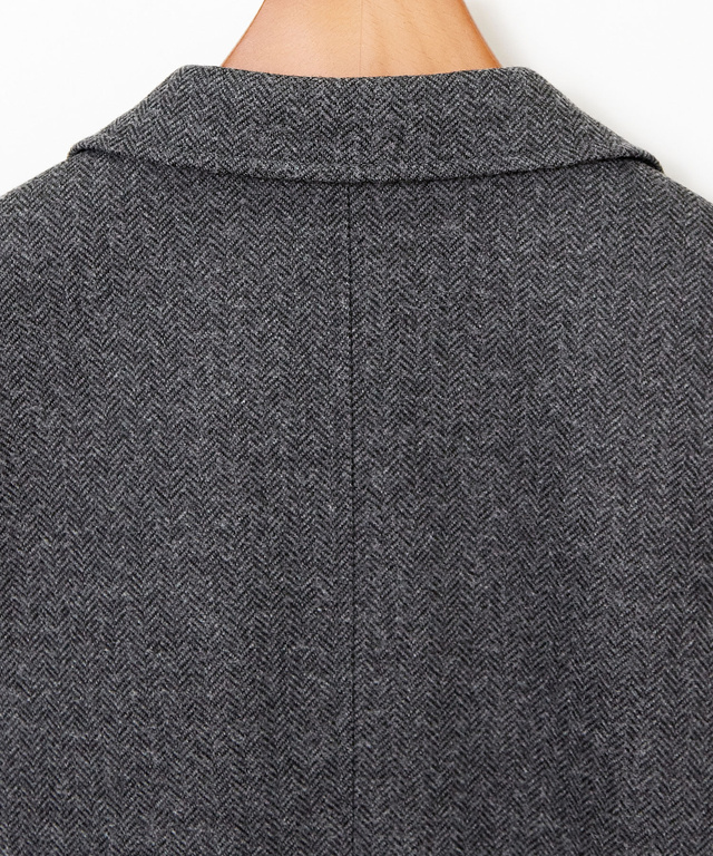 ウールライク ヘリンボーン ジャケット