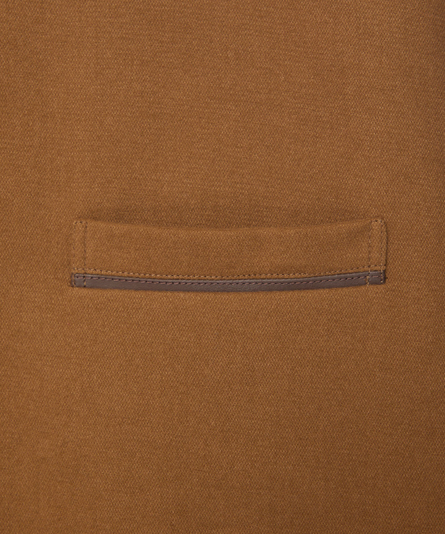 ジャージーメルトン スタンドカラー ジャケット