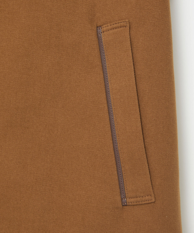 ジャージーメルトン スタンドカラー ジャケット