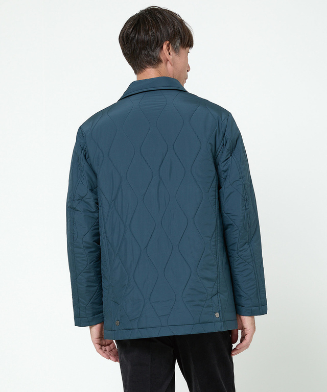 キルティング ステンカラー ジャケット