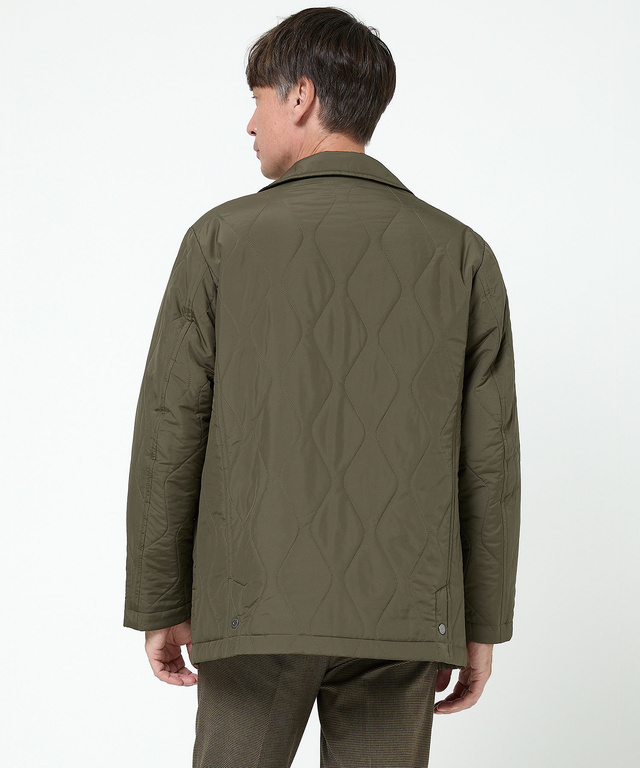 キルティング ステンカラー ジャケット