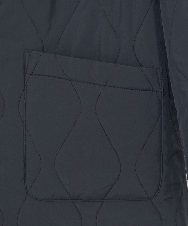 キルティング ステンカラー ジャケット