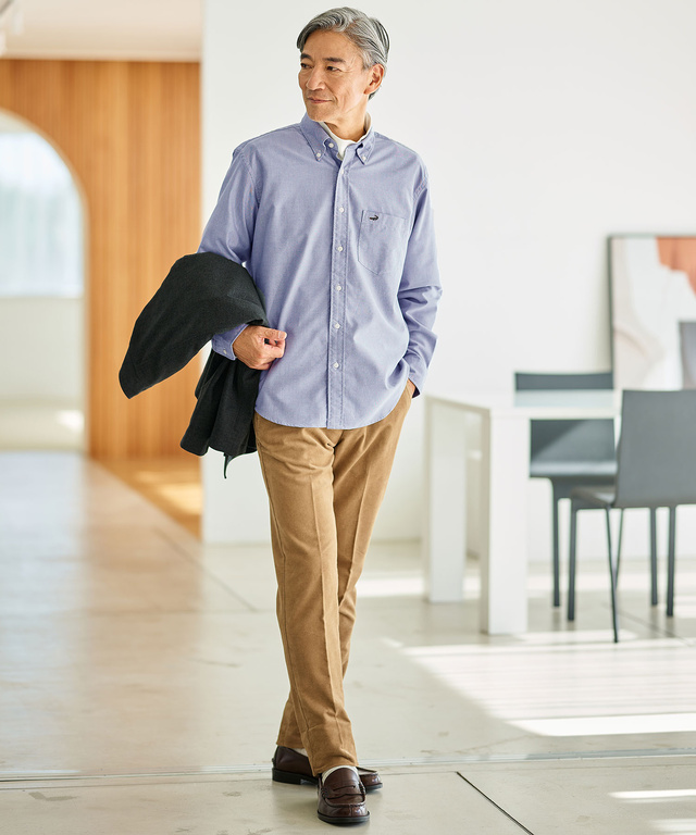 裏起毛 テーパード パンツ