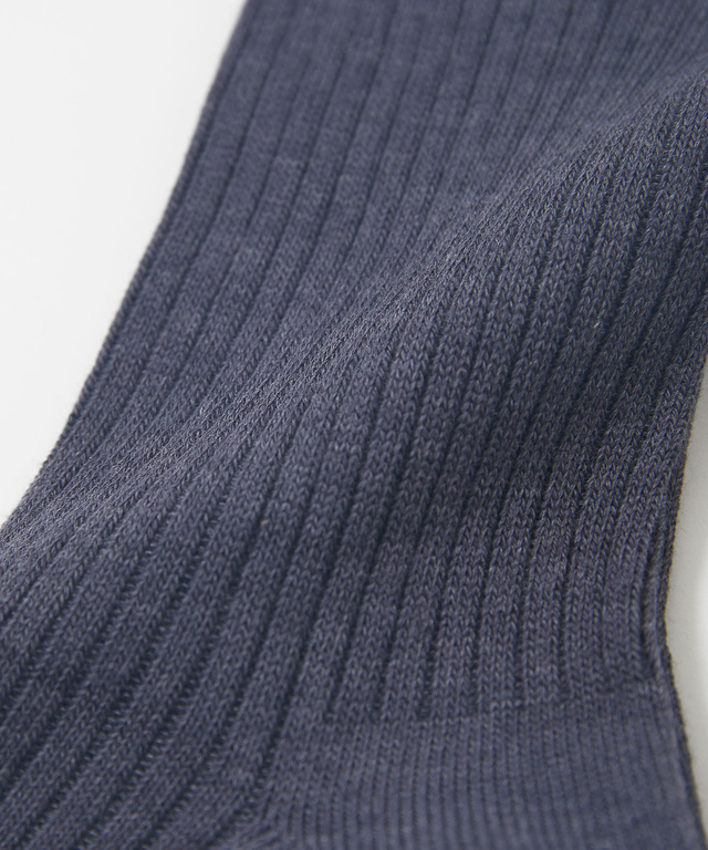 ワンポイント無地ソックス