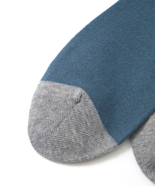 パネルボーダー ミドル丈 ソックス