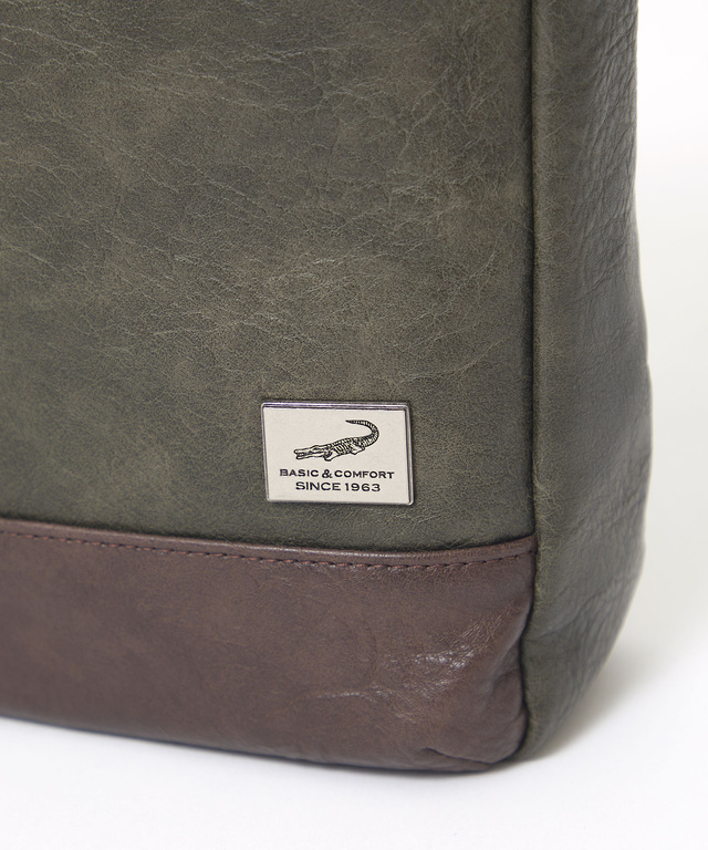 合成皮革 縦型 ショルダーバッグ