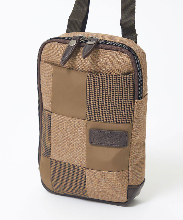 パッチワーク 配色 ミニショルダーバッグ