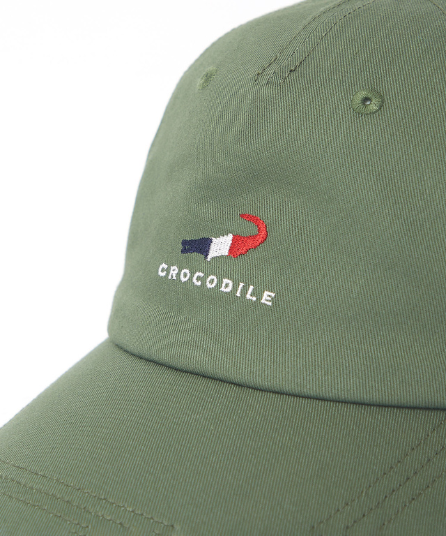 トリコロール ロゴ刺繍 キャップ