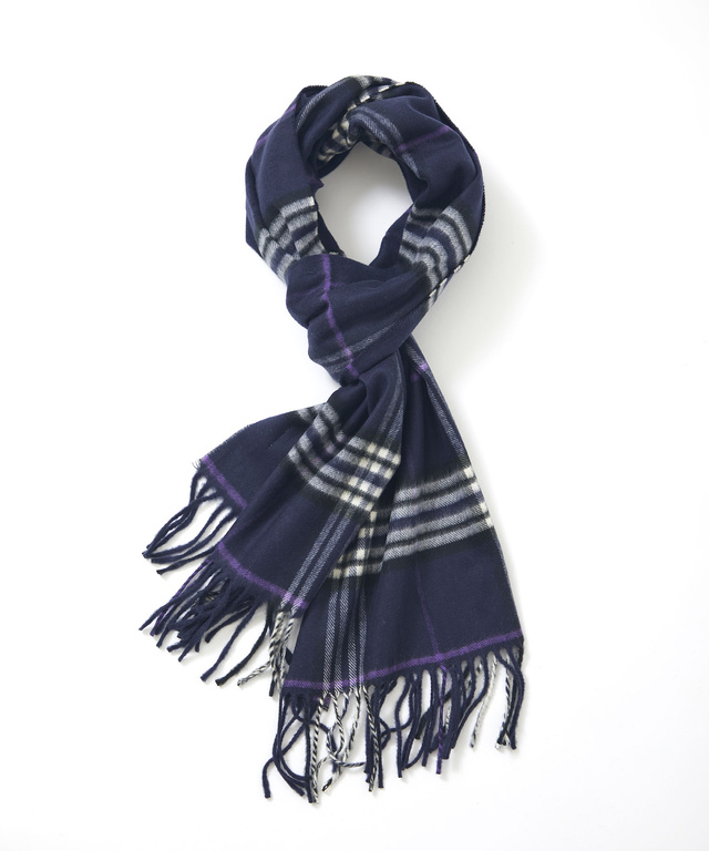 ソフトタッチ チェック柄 マフラー