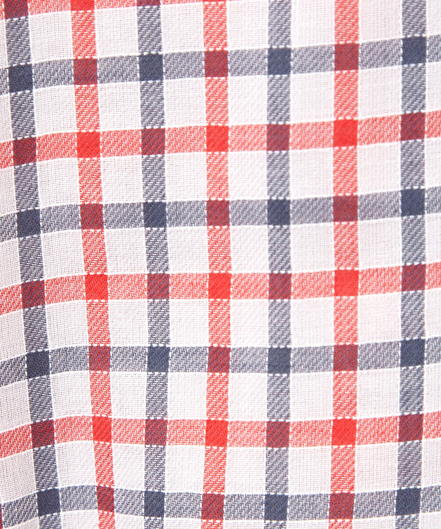 ダブルガーゼ チェック柄 ブラウス