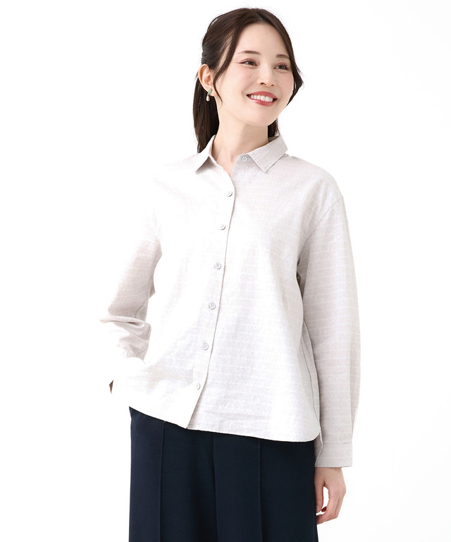 モノグラム ジャカード ブラウス