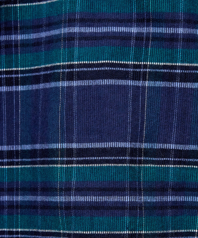 微起毛ピケ チェック柄 ブラウス