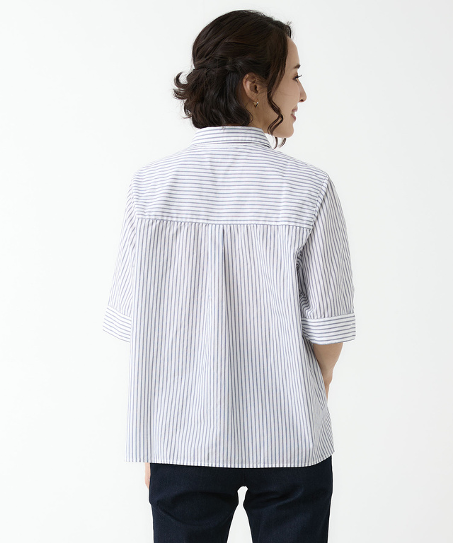 ストライプ柄 デザイン ブラウス