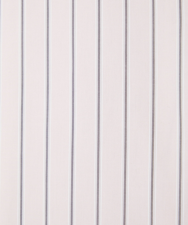 コットンブロード ストライプ柄 ブラウス