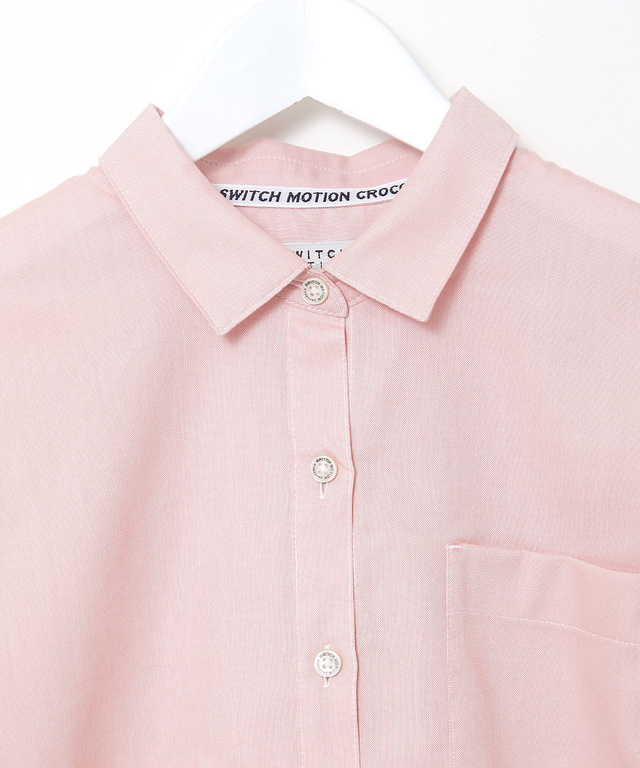 ノンアイロン コットン 無地 ブラウス【シワになりにくい】