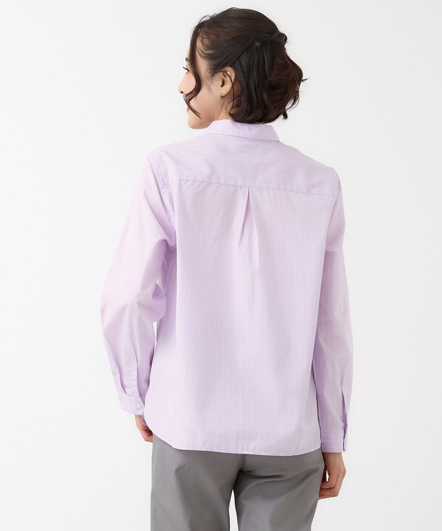 ワニ ドビー ジャカード ブラウス