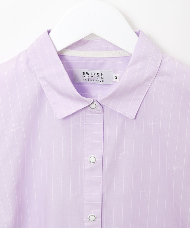 ワニ ドビー ジャカード ブラウス