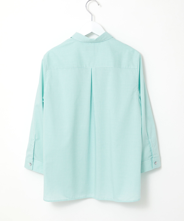 ノンアイロン コットン 7分袖 ブラウス【シワになりにくい】