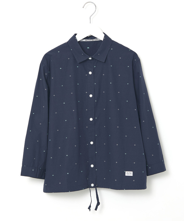 ロゴ ジャカードドビー ブラウス