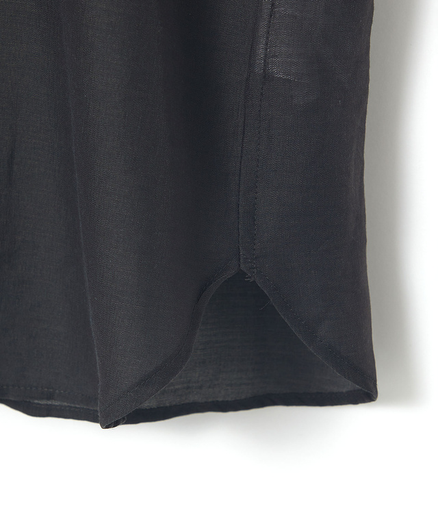 スタンドカラー シアー シャツ ジャケット