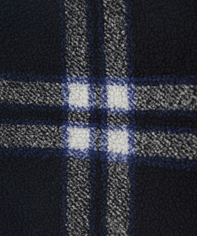 チェック柄 フリース パーカ【洗濯機洗いOK】